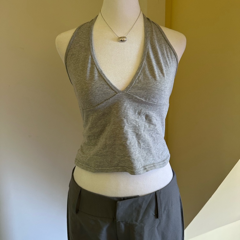 Whitefox 	Have To Getaway Halter Top Grey Marle